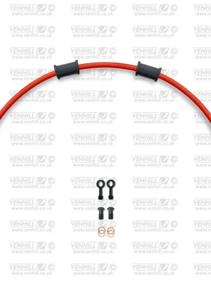 Cenová Bomba Hadice zadní brzdy Venhill POWERHOSEPLUS HON-10003RB-RD (1 hadice v sadě) červené hadice, černé koncovky
