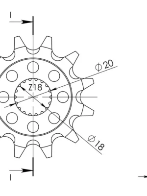Autentický Řetězové kolečko SUPERSPROX CST-427:11 11 zubů, 520