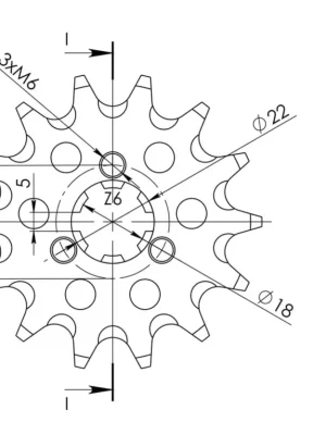 Výprodej Řetězové kolečko SUPERSPROX CST-1445:14 14 zubů, 520