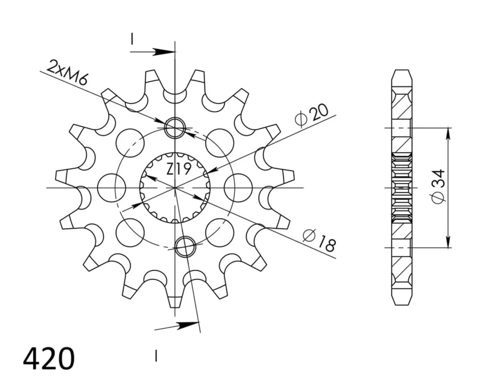 Řetězové kolečko SUPERSPROX CST-1310:16 16 zubů, 420 Nejprodávanější