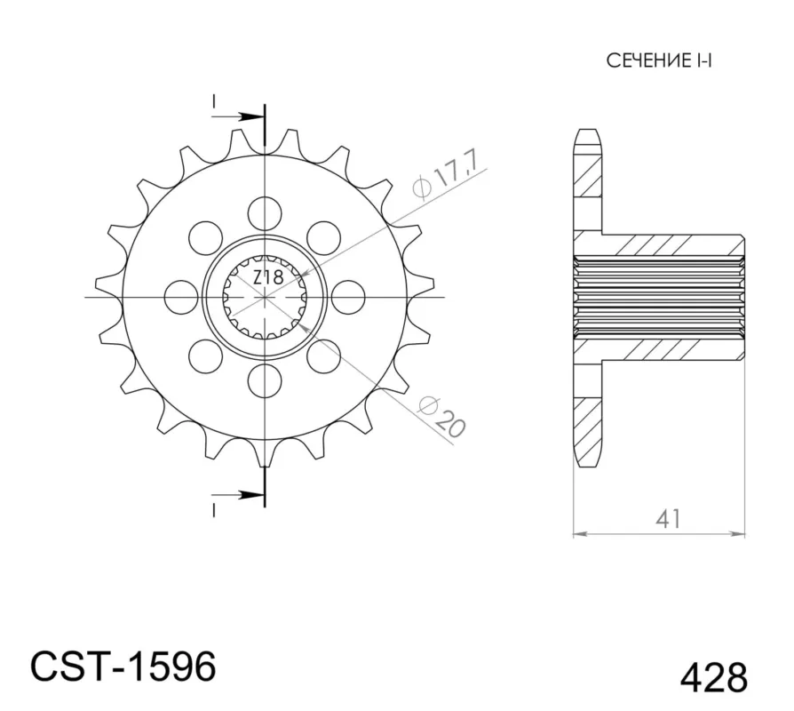 Must-Have Řetězové kolečko SUPERSPROX CST-1596:19