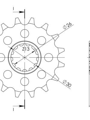 Aktuální Řetězové kolečko SUPERSPROX CST-332:16