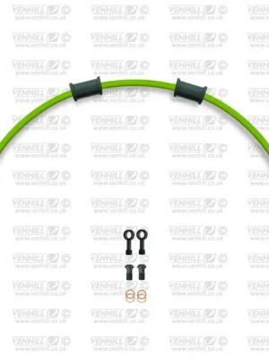 Zlevněný Hadice zadní brzdy Venhill POWERHOSEPLUS HON-9006RB-GR (1 hadice v sadě) zelené hadice, černé koncovky