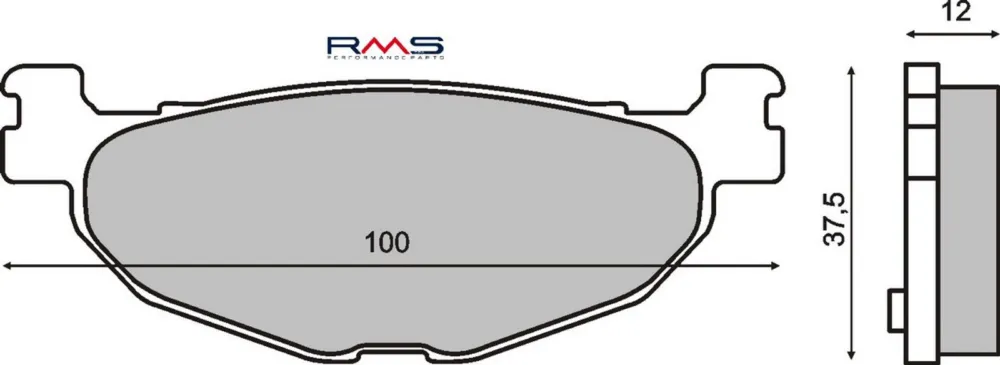 Bezpečná Platba Brzdové destičky RMS 225100800 organické