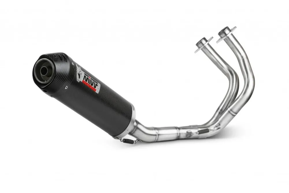 Výprodej Výfuk kompletní 2x1 MIVV OVAL K.044.L3C Carbon / Carbon cap pro KAWASAKI Ninja 650 (2017-2023); KAWASAKI Z 650 (2017-2023)