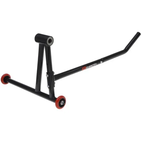 Cenově Výhodný Stojan na motocykl zadní (pro jednoramennou kyvnou vidlici), trn nutno dokoupit zvlášť, Q-TECH (černý)