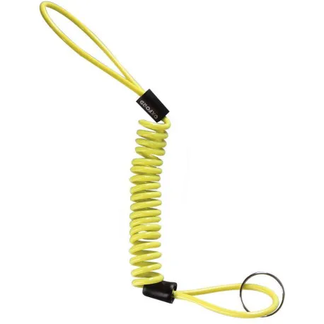 Akce Připomínač kotoučového zámku MINDER CABLE, OXFORD (reflexní žlutý, průměr lanka 4 mm, 1 ks)