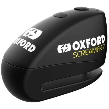 Kup Teď Zámek kotoučové brzdy SCREAMER 7, OXFORD (integrovaný alarm, černý/černý, průměr čepu 7 mm)