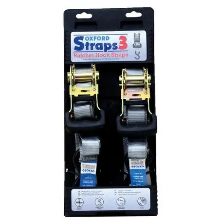 Omezená Nabídka Popruhy Straps 3 nastavitelné a zesílené, OXFORD (šedé, šířka 25 mm)