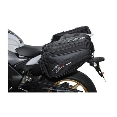 Sezónní Sleva Boční brašny na motocykl P50R, OXFORD (černé, objem 50 l, pár)