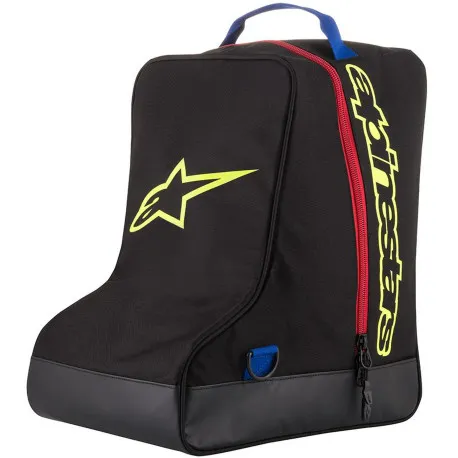 Taška na boty, ALPINESTARS (černá/modrá/žlutá fluo/červená) Vysoce Kvalitní