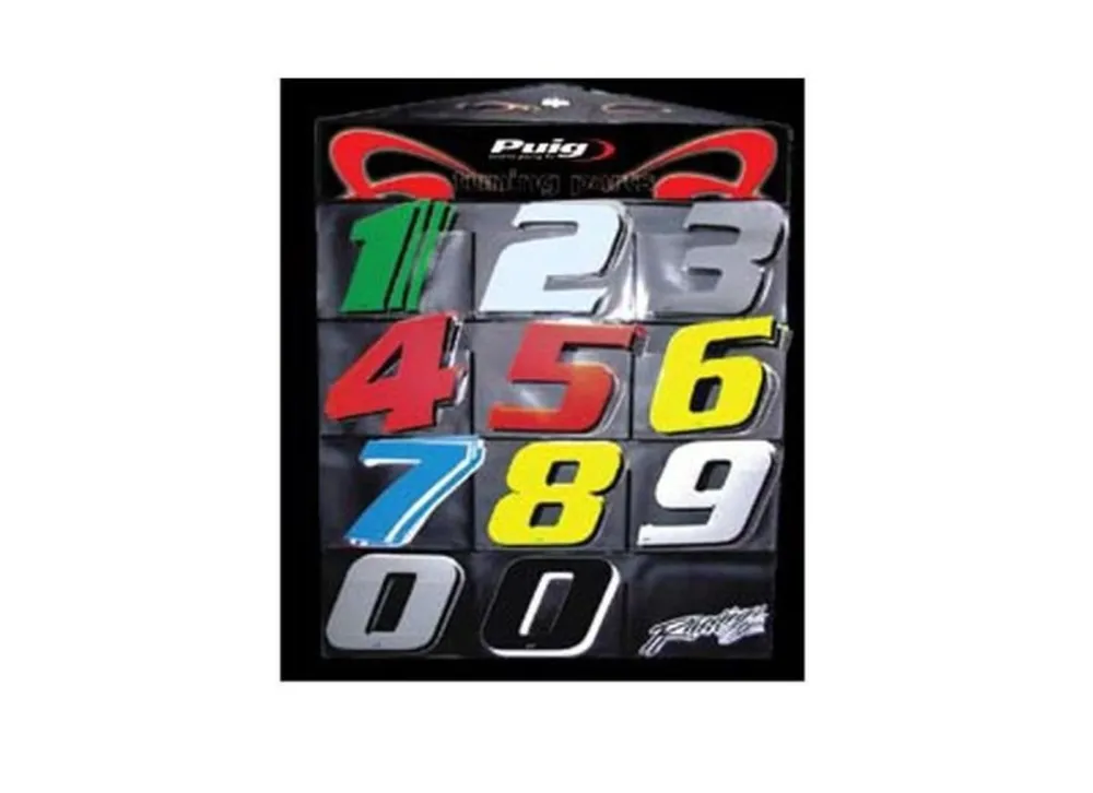 Cenový Hit Samolepka PUIG NUMBER 5 4258B bílá 115mm (5 units)