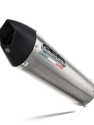 Objednat Nyní Koncovka výfuku Slip-on GPR NEW GRAND PRIX EVO TITANIUM E5.VO.2.GPAN.TO Broušený titan zahrnuje spojovací svod a odnímatelný dB killer