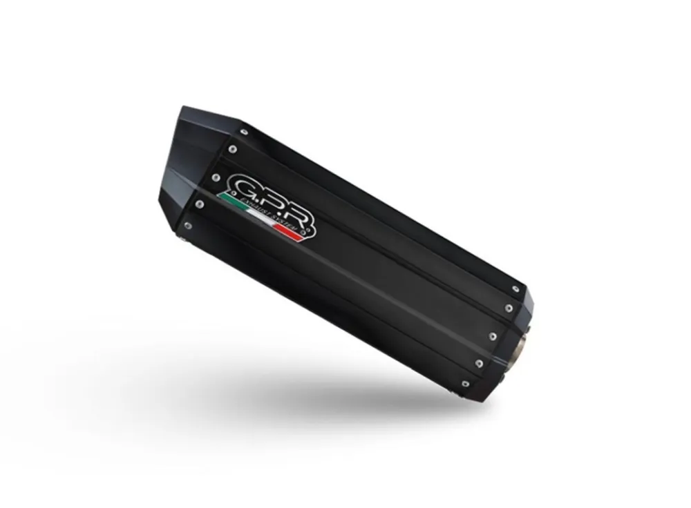 Koncovka výfuku Slip-on GPR HYPER SONIC BLACK TITANIUM E5.BM.107.1.HYSOBLK Matná černá zahrnuje spojovací svod a odnímatelný dB killer Ověřený