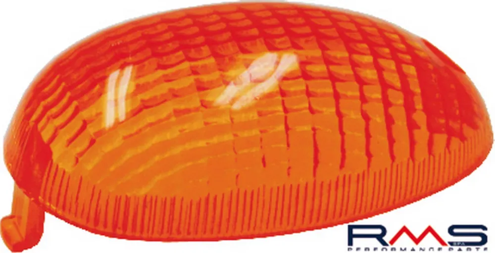 Sklo blinkru - levé přední RMS 246470060 oranžová Homologace Cenová Bomba