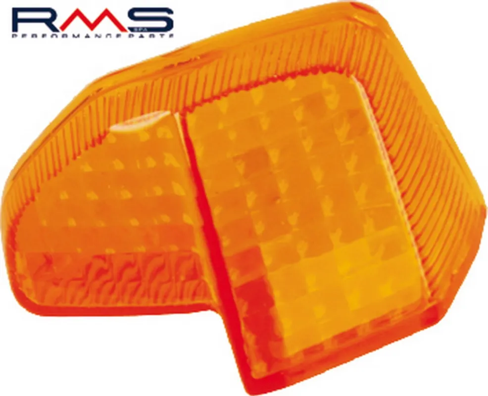 Sklo blinkru - levé zadní RMS 246470190 oranžová Homologace Super Cena