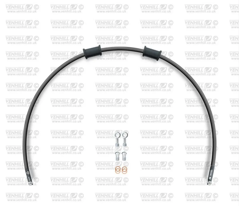 Bezpečná Platba Hadice zadní brzdy Venhill POWERHOSEPLUS GUZ-6001RS-BK (1 hadice v sadě) černé hadice, nerezové koncovky