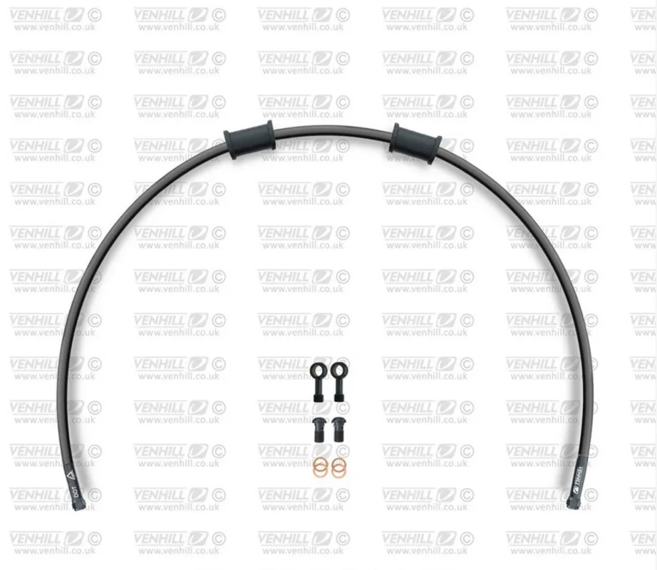 Hadice zadní brzdy Venhill POWERHOSEPLUS GUZ-6001RB-BK (1 hadice v sadě) černé hadice, černé koncovky Cenově Výhodný