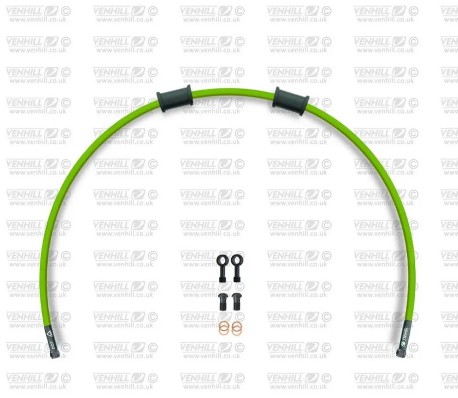 Hadice zadní brzdy Venhill POWERHOSEPLUS GUZ-5001RB-GR (1 hadice v sadě) zelené hadice, černé koncovky Ověřený
