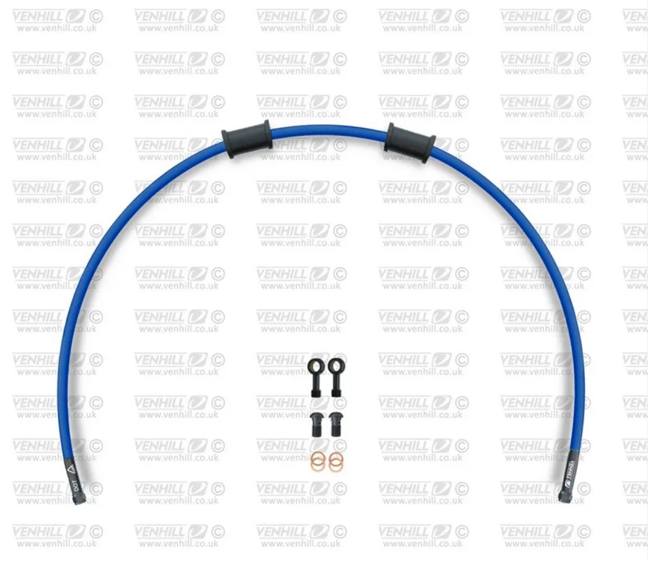 Hadice zadní brzdy Venhill POWERHOSEPLUS GUZ-5001RB-SB (1 hadice v sadě) modré hadice, černé koncovky Časově Omezené