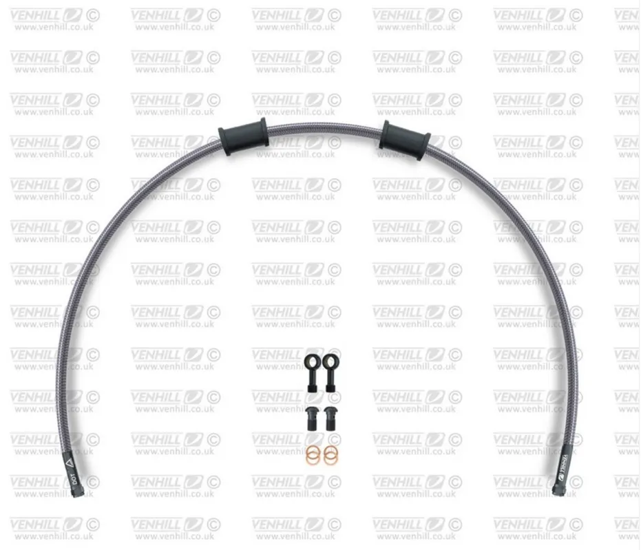 Hadice zadní brzdy Venhill POWERHOSEPLUS SUZ-11010RB (1 hadice v sadě) Průhledné hadice, černé koncovky Víkendová Akce