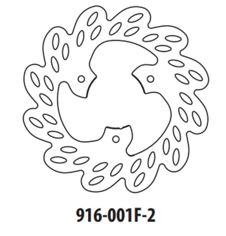 Brzdový kotouč GOLDFREN 916-001F-2 přední 190 mm Nová Kolekce