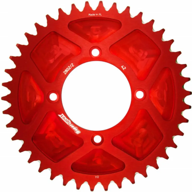 Nejlepší Cena Hliníková řetězová rozeta SUPERSPROX RAL-2802/2:42-RED červená 42 zubů, 520