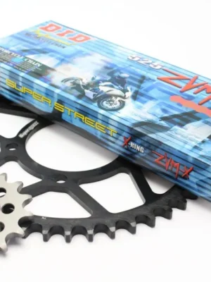 Cenový Hit Řetězová sada D.I.D + SUPERSPROX řady ZVM-X ve zlaté barvě