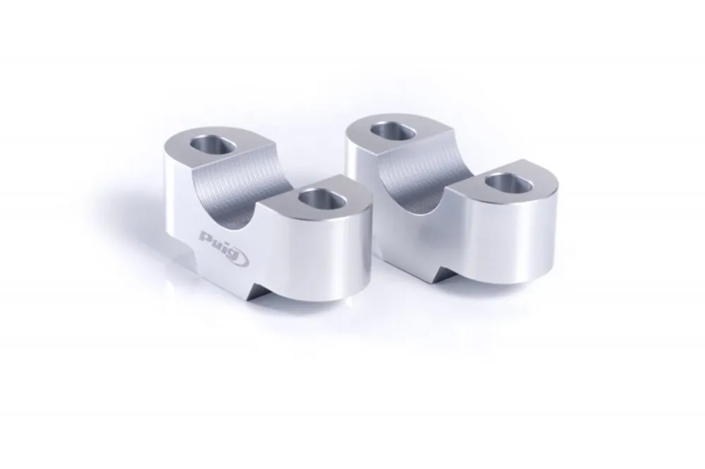 Poslední Šance Zvýšení řidítek PUIG 3671P stříbrná height 20mm, d 22mm