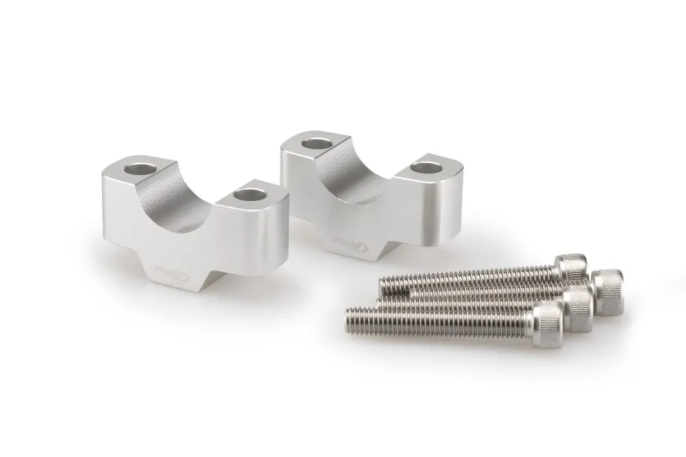 Zvýšení řidítek PUIG 20667P stříbrná height 20mm, d 25mm Omezená Nabídka
