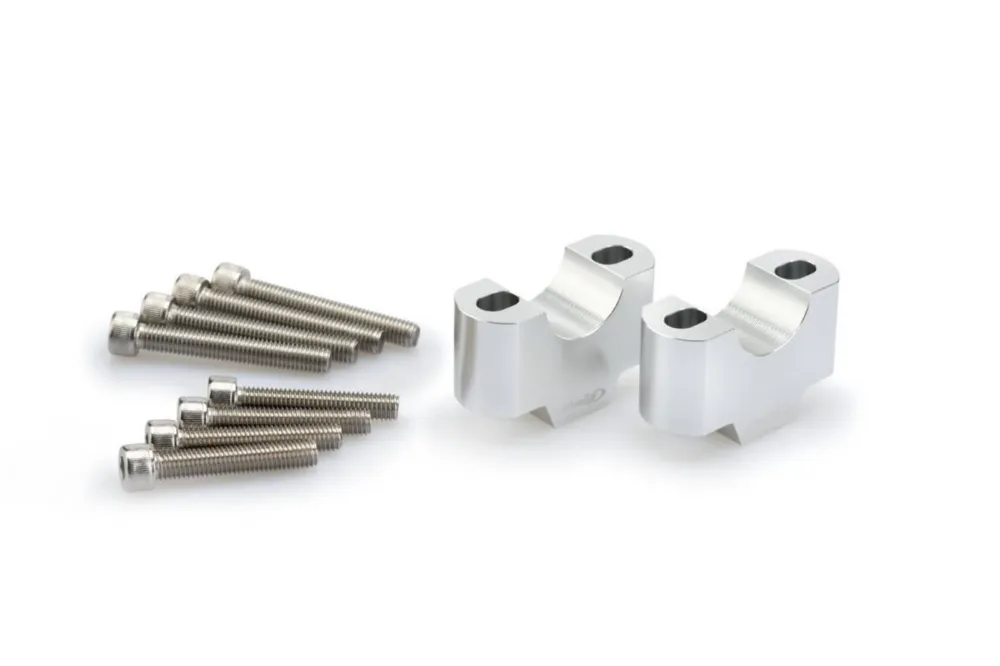 Zvýšení řidítek PUIG 3741P stříbrná height 30mm, d 29mm Tovární Cena