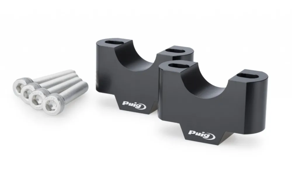 Zvýšení řidítek PUIG 22116N černý height 30mm, d 29mm Must-Have
