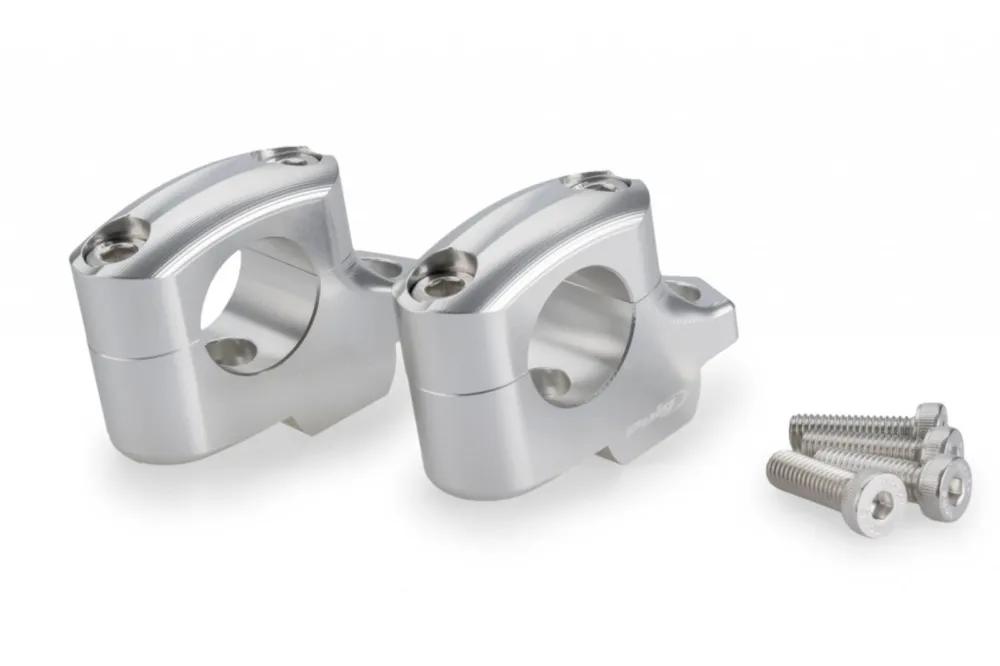 Cenově Výhodný Zvýšení řidítek PUIG PULLBACK 22141P stříbrná height 25mm, d 29mm