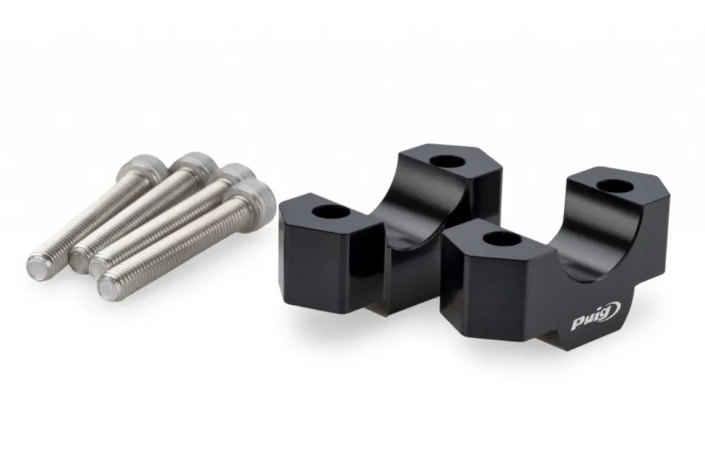 Super Cena Zvýšení řidítek PUIG 22142N černý height 20mm, d 29mm