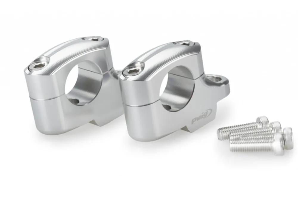 Výprodej Zvýšení řidítek PUIG PULLBACK 22180P stříbrná height 20mm, d 29mm