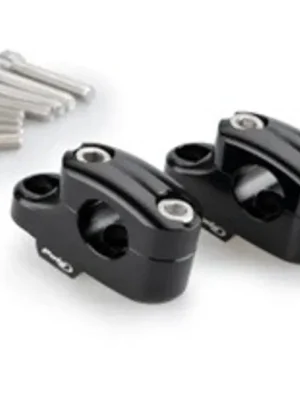 Zvýšení řidítek PUIG PULLBACK 22360N černý height 25mm, d 29mm, back 16mm Zlevněný