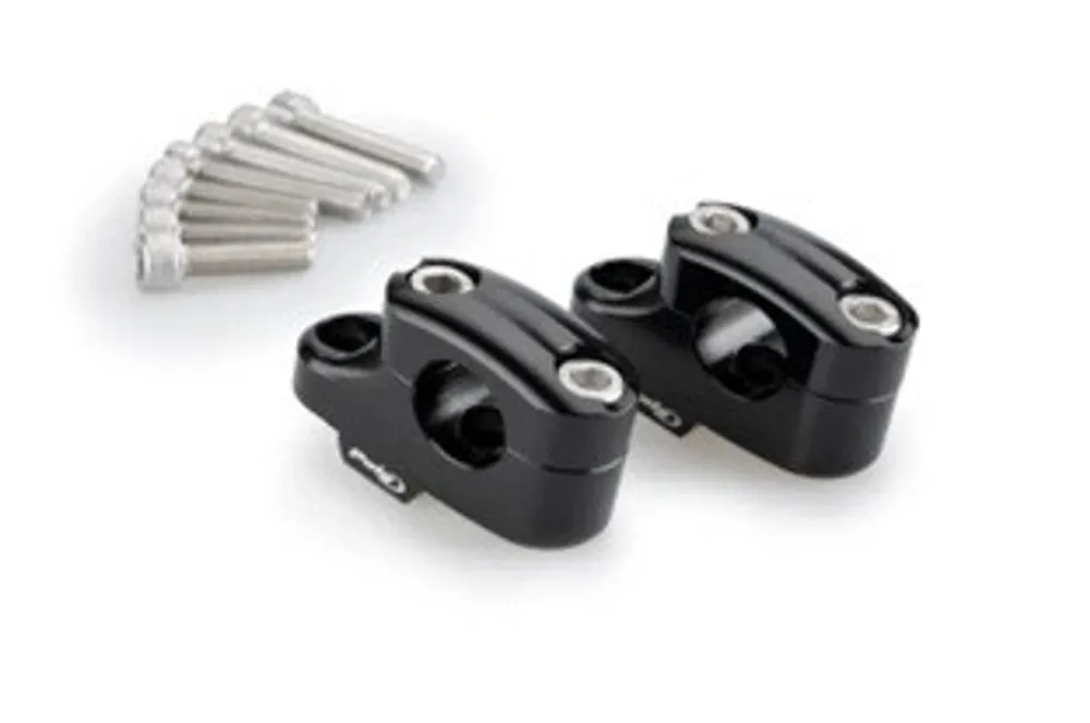 Zvýšení řidítek PUIG PULLBACK 22360N černý height 25mm, d 29mm, back 16mm Zlevněný