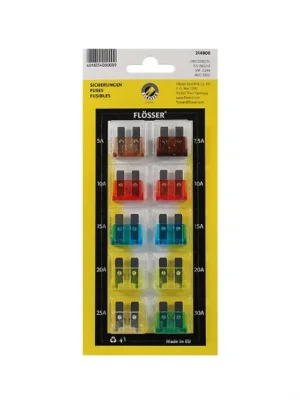 Sada pojistek FLOSSER 246151001 standard (10 kusů) Značkový