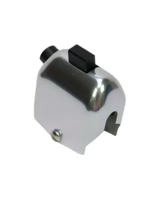 Přepínač světel s tlačítkem (s otvorem pro kabel) - hliník (Aluminium) Cenově Výhodný