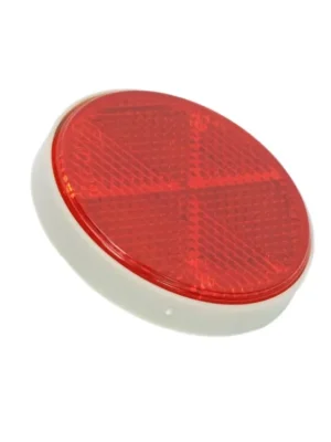 Odrazka kulatá červená se šroubem (PVC kryt D=59mm) - Retro Oblíbený