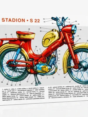 Plakát mopedu Stadion S22 (84 x 60 cm) -M Sezónní Sleva