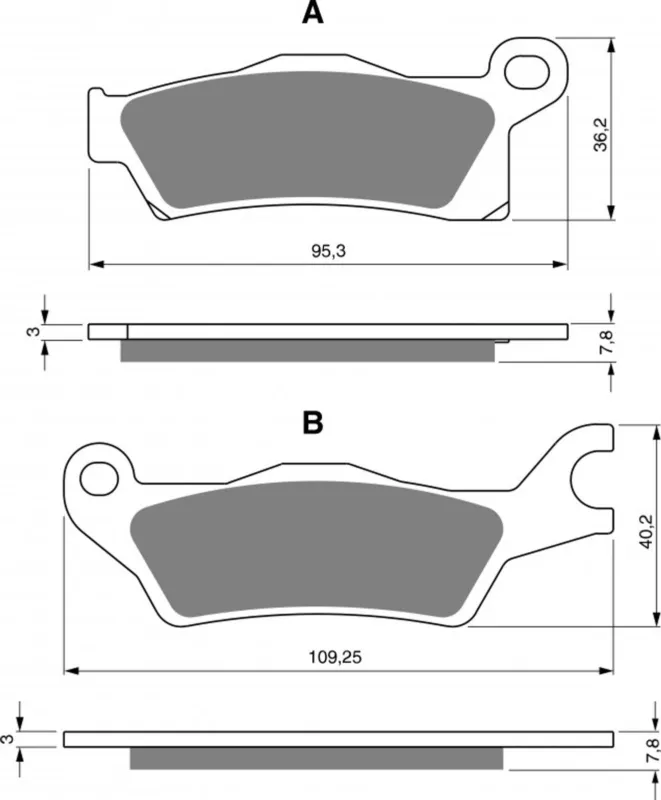 Brzdové destičky GOLDFREN 309 S33 OFF-ROAD REAR Top Prodej