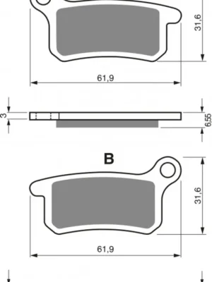 Brzdové destičky GOLDFREN 185 S33 OFF-ROAD REAR Nejprodávanější