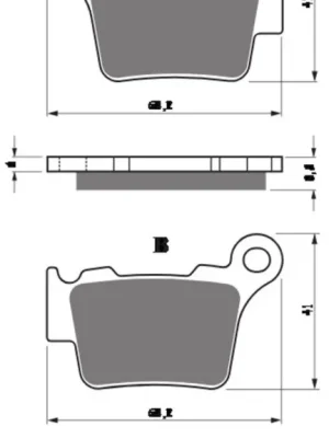 Brzdové destičky GOLDFREN 416 S33 OFF-ROAD REAR Doprava Zdarma
