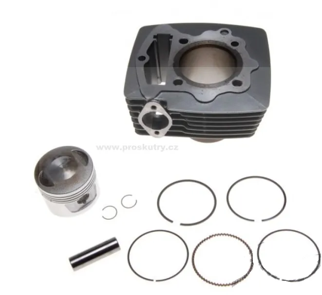Doprava Zdarma Válec 62,00mm pro motory 162FMJ/ZS162FMJ, Romet Z125, ZK125, K125, Ogar Caffe 125, Arrow Fly 125, Junak 122, Benzer XCross 125