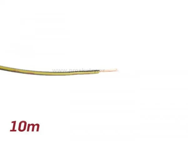 Oblíbený Jednožilový vodič - izolovaný drát 0,85mm délka 10m černo žlutý
