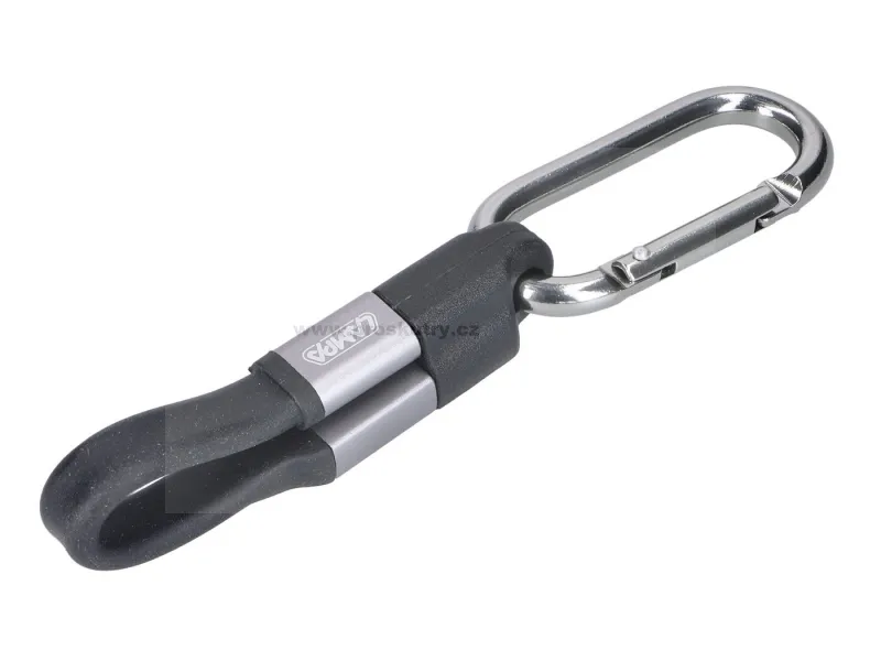 Klíčenka s nabíjecím kabelem 10 cm USB na USB-C Zlevněný