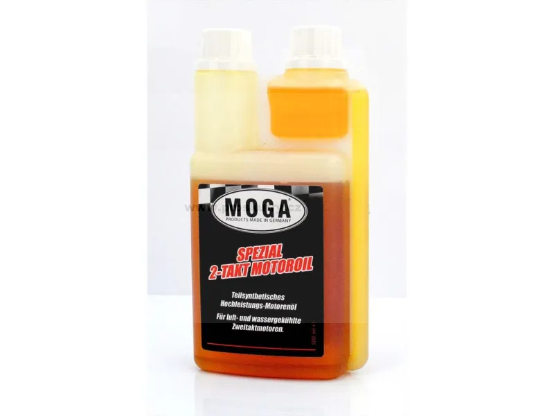 Motorový olej MOGA 500ml, výška 165 mm, šířka 90 mm, hloubka 45 mm, pro mopedy Mokick Sleva